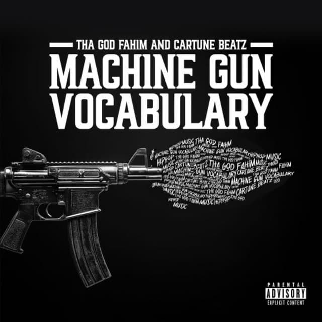 Release Cover Tha God Fahim, Cartune Beatz - Machine Gun Vocabulary