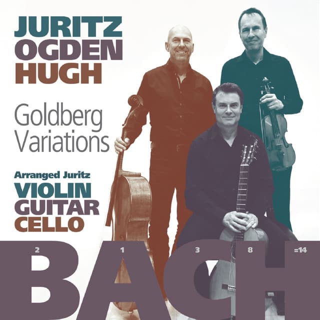 Release Cover Johann Sebastian Bach, David Juritz, Craig Ogden, Tim Hugh - J.S. Bach: Goldberg Variations arranged for Violin, Guitar & Cello