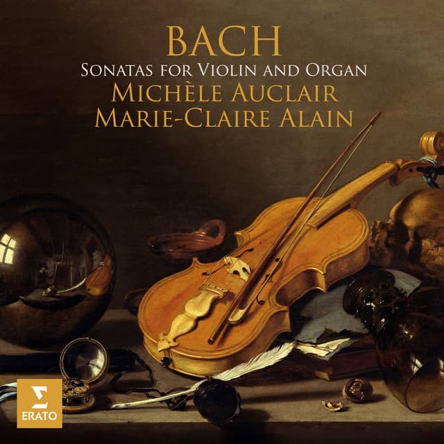 Release Cover Johann Sebastian Bach, Michèle Auclair, Marie-Claire Alain - Bach: Sonatas for Violin and Organ, BWV 1014 - 1019