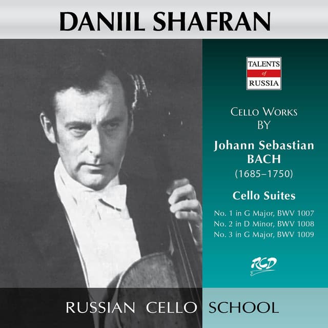 Release Cover Johann Sebastian Bach, Daniil Shafran - J.S. Bach: Cello Suites Nos. 1-3, BWVV 1007-1009 (Live)