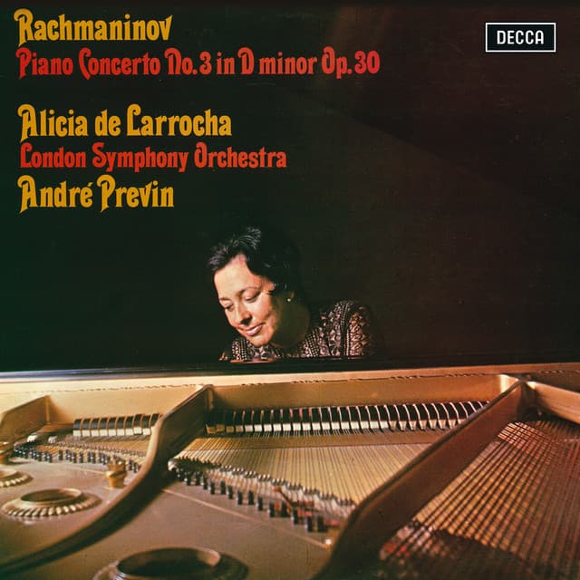 Release Cover Sergei Rachmaninoff, Alicia de Larrocha, London Symphony Orchestra, André Previn - Rachmaninov: Piano Concerto No. 3