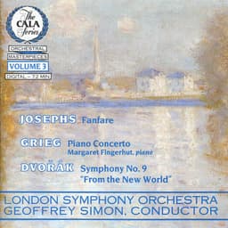 Release Cover Margaret Fingerhut, London Symphony Orchestra, Geoffrey Simon - The Cala Series, Vol. 3 - Josephs, Grieg and Dvořák