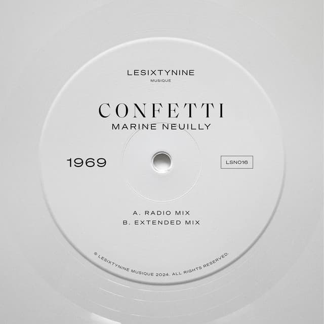 Release Cover Marine Neuilly - Confetti