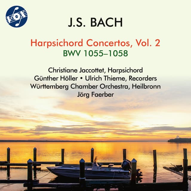 Release Cover Johann Sebastian Bach, Christiane Jaccottet, Württembergisches Kammerorchester Heilbronn, Jörg Faerber - J.S. Bach: Harpsichord Concertos, Vol. 2