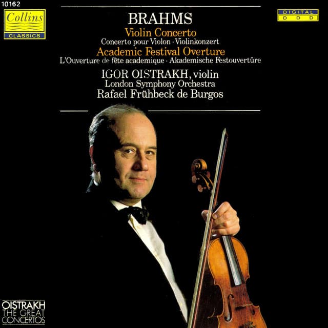 Release Cover Johannes Brahms, Rafael Frühbeck de Burgos, London Symphony Orchestra - Brahms: Academic Festival Overture - Violin Concerto, Op.77