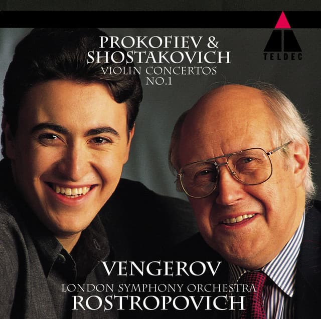 Release Cover Maxim Vengerov, Mstislav Rostropovich, London Symphony Orchestra - Prokofiev & Glazunov: Violin Concertos