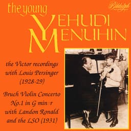 Release Cover Yehudi Menuhin, Louis Persinger, London Symphony Orchestra, Landon Ronald - The Young Menuhin