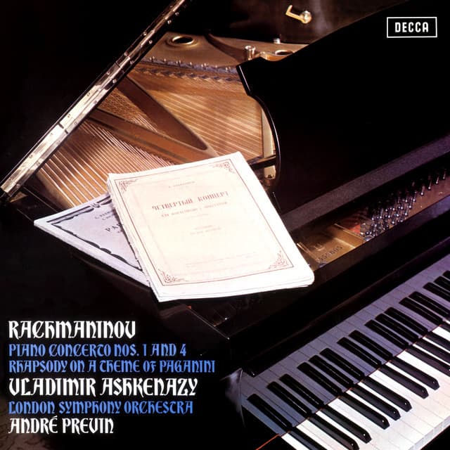 Release Cover Sergei Rachmaninoff, Vladimir Ashkenazy, London Symphony Orchestra, André Previn - Rachmaninov: Piano Concertos Nos. 1 & 4; Paganini Variations