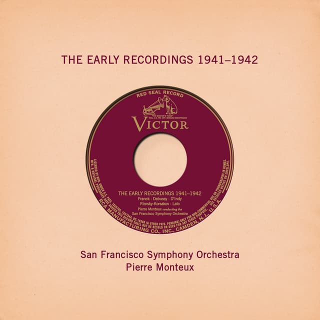 Release Cover Pierre Monteux, San Francisco Symphony - Pierre Monteux: The Early Recordings 1941 - 1942