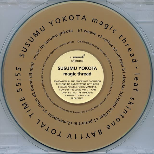 Release Cover Susumu Yokota - Magic Thread