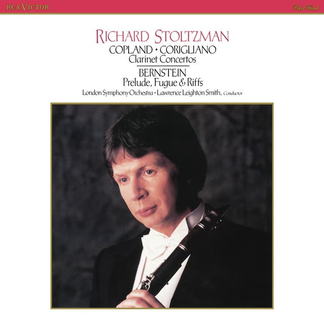 Release Cover Richard Stoltzman, Lawrence Leighton-Smith, London Symphony Orchestra - Stoltzman Plays Corigliano, Copland & Bernstein