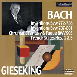 Release Cover Johann Sebastian Bach, Walter Gieseking - J.S. Bach: Piano Works (2021 Remastered Version)