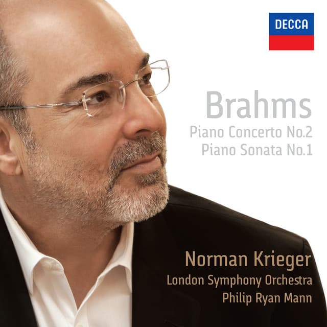 Release Cover Johannes Brahms, Norman Krieger, London Symphony Orchestra, Philip Ryan Mann - Brahms: Piano Concerto No. 2 / Piano Sonata No. 1