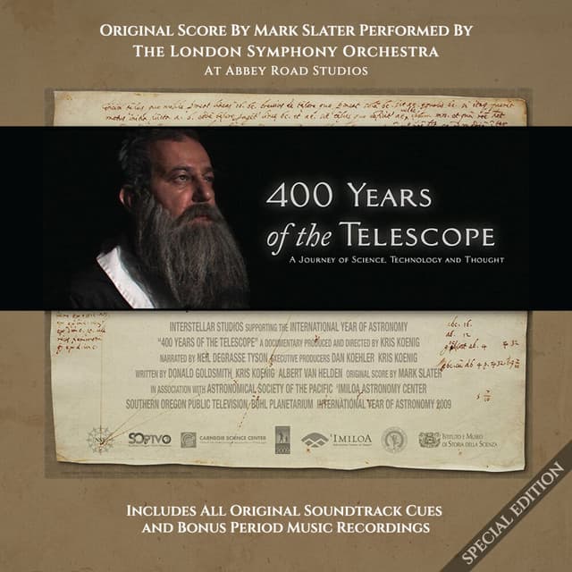 Release Cover Mark Slater, London Symphony Orchestra, Nick Ingman - 400 Years of the Telescope (Original Score)