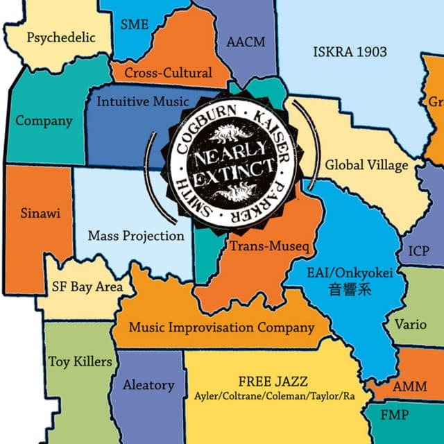 Release Cover Henry Kaiser, Damon Smith, Chris Cogbrun - Nearly Extinct