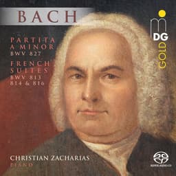 Release Cover Johann Sebastian Bach, Christian Zacharias - Bach: Partita in A Minor & French Suites