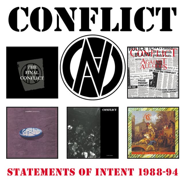 Release Cover Conflict - Statements Of Intent 1988-94