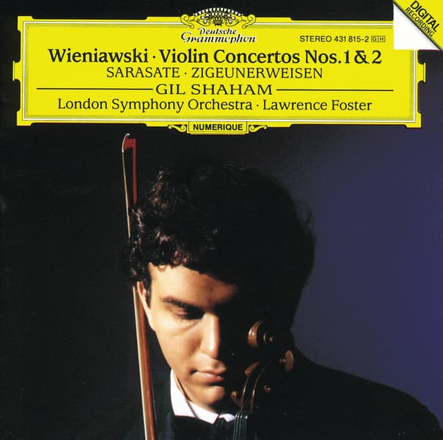 Release Cover Henryk Wieniawski, Gil Shaham, London Symphony Orchestra, Pablo de Sarasate, Lawrence Foster - Wieniawski: Violin Concertos Nos.1 & 2