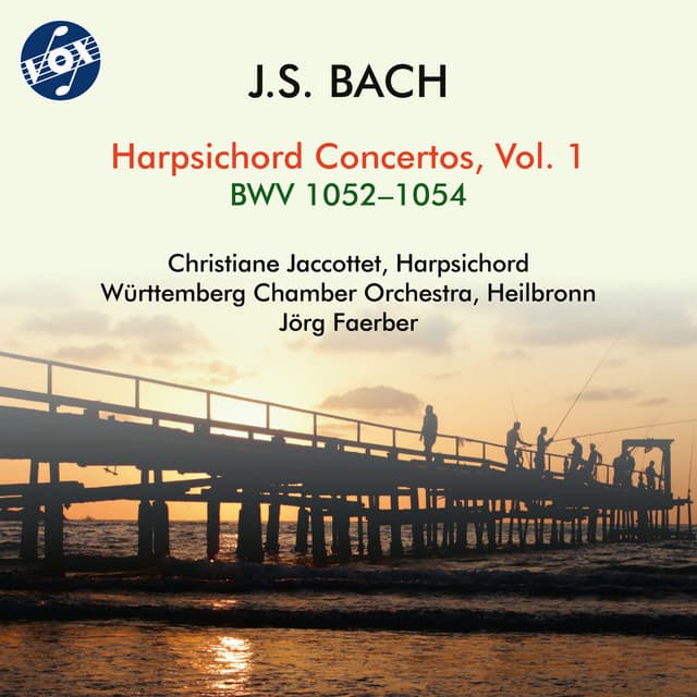 Release Cover Johann Sebastian Bach, Christiane Jaccottet, Jörg Faerber, Württembergisches Kammerorchester Heilbronn - J.S. Bach: Harpsichord Concertos, Vol. 1