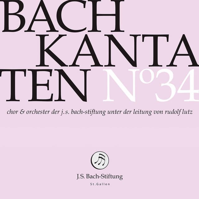 Release Cover Johann Sebastian Bach, Orchester der J. S. Bach-Stiftung, Rudolf Lutz - Bach Cantatas, Vol. 34