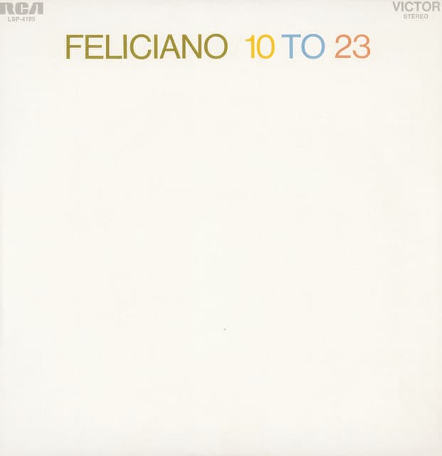 Release Cover José Feliciano - 10 to 23