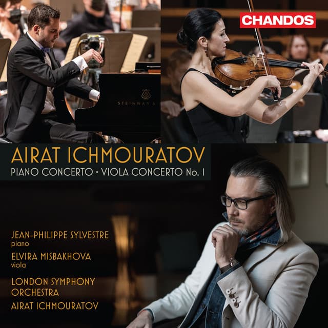 Release Cover Airat Ichmouratov, Jean-Philippe Sylvestre, Elvira Misbakhova, London Symphony Orchestra - Ichmouratov: Piano Concerto, Viola Concerto No. 1