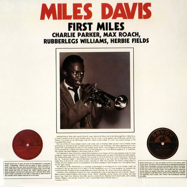 Release Cover Miles Davis - First Miles (Reissue)