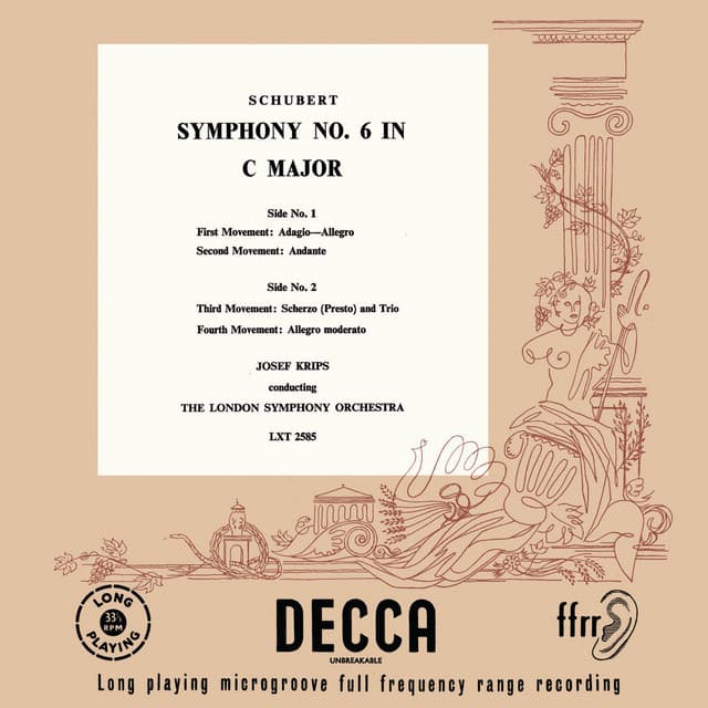 Release Cover Franz Schubert, London Symphony Orchestra, Josef Krips - Schubert: Symphonies Nos. 6 & 8; Rosamunde Overture (Remastered 2024)