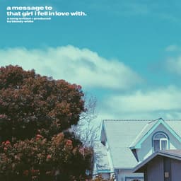 Release Cover bloody white - a message to that girl i fell in love with.