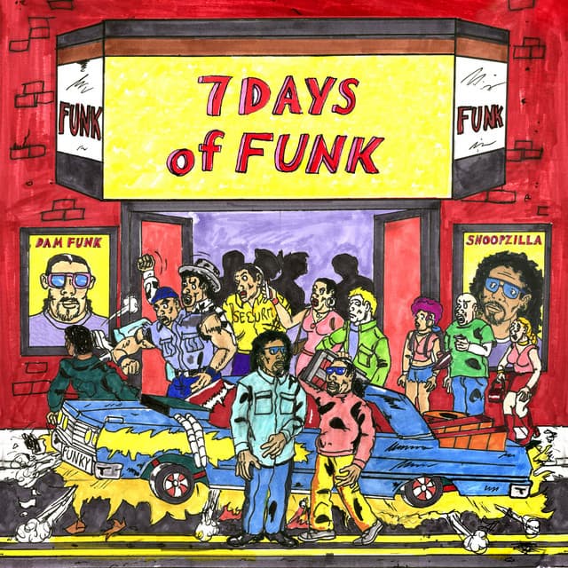 Release Cover 7 Days Of Funk, DāM-FunK, Snoop Dogg - 7 Days of Funk