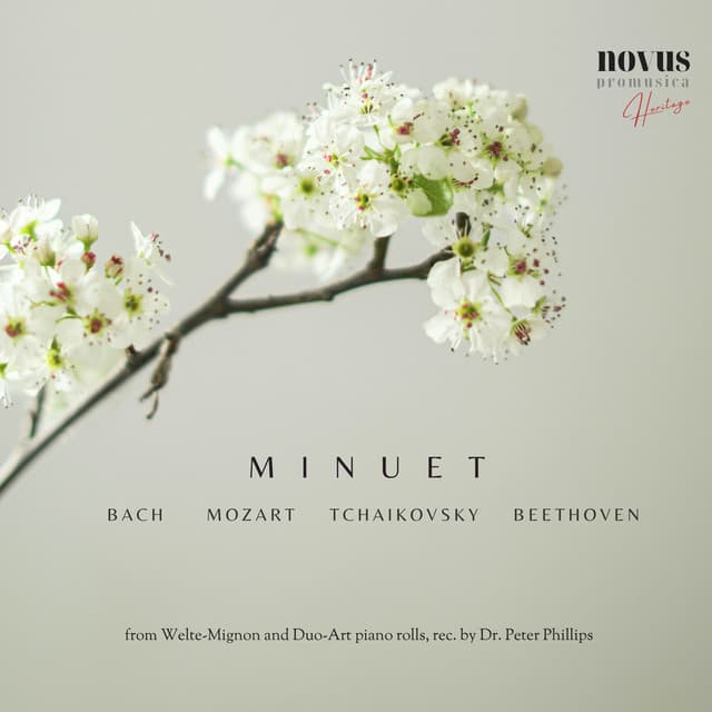 Release Cover Edwin Fischer, Johann Sebastian Bach - Minuet. Bach, Mozart & Golden Age Piano Music