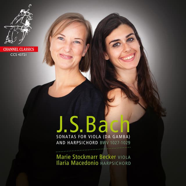 Release Cover Johann Sebastian Bach, Marie Stockmarr Becker, Ilaria Macedonio - Bach: Sonatas for Viola (Da Gamba) and Harpsichord, BWV 1027-1029