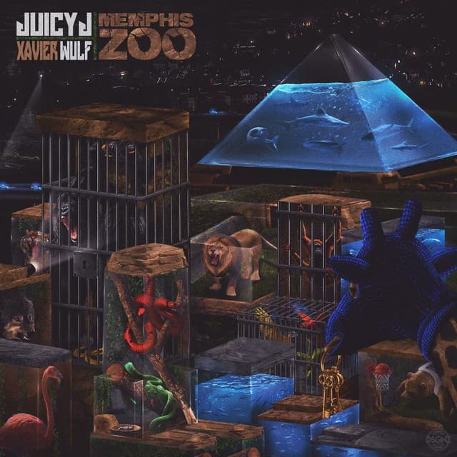 Release Cover Juicy J, Xavier Wulf - Memphis Zoo