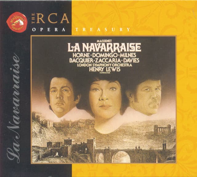 Release Cover Jules Massenet, Henry Lewis, Marilyn Horne, Plácido Domingo, Sherrill Milnes, Nicola Zaccaria, Gabriel Bacquier, Ryland Davies, Leslie Fyson, Ambrosian Opera Chorus, John McCarthy, London Symphony Orchestra - Massenet: La Navarraise