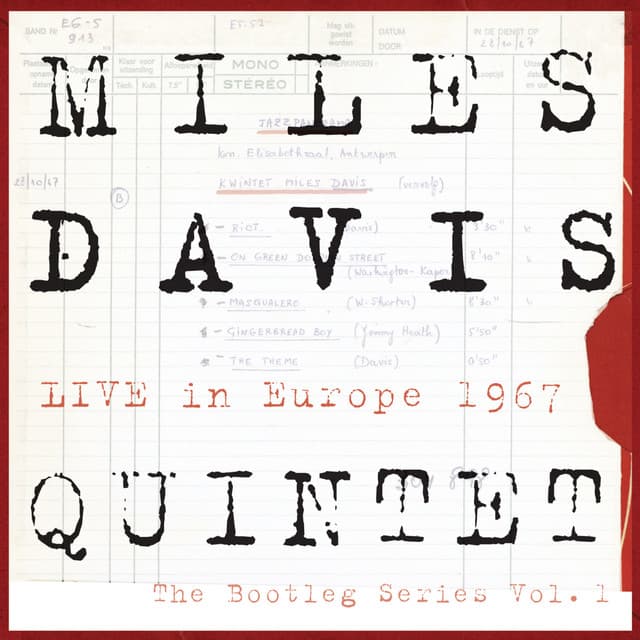 Release Cover Miles Davis - Miles Davis Quintet: Live In Europe 1967: The Bootleg Series, Vol. 1