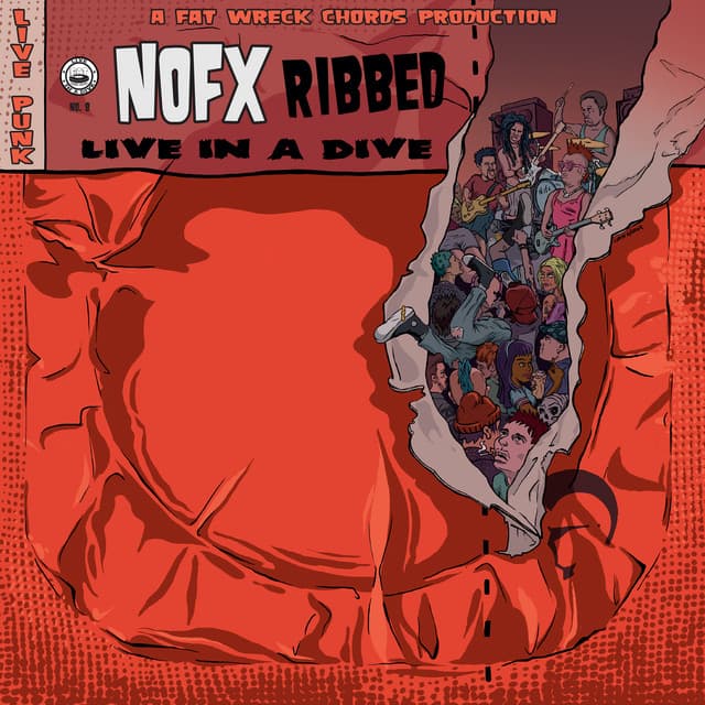 Release Cover NOFX - Ribbed - Live in a Dive