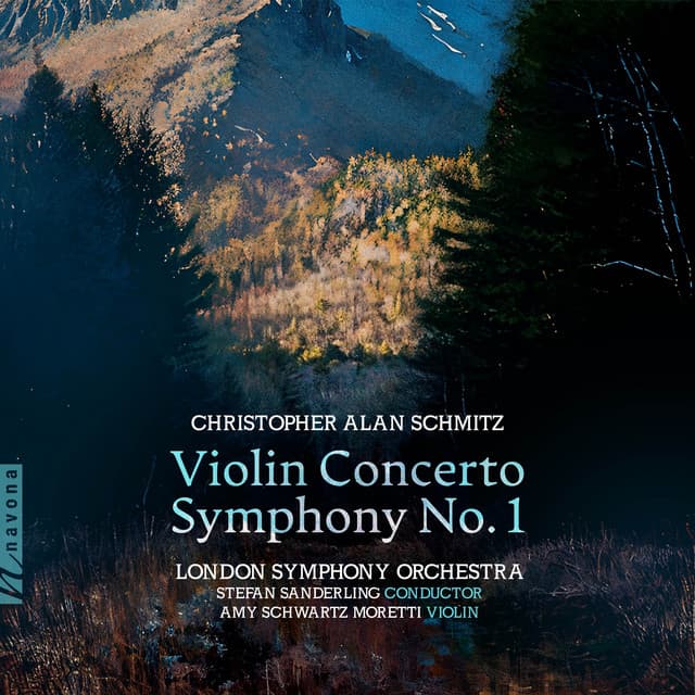 Release Cover Christopher Schmitz, London Symphony Orchestra, Stefan Sanderling, Amy Schwartz Moretti, London Voices - Christopher Schmitz: Violin Concerto & Symphony No. 1