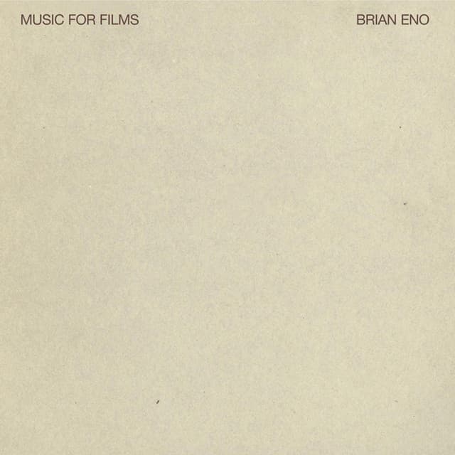 Release Cover Brian Eno - Music For Films