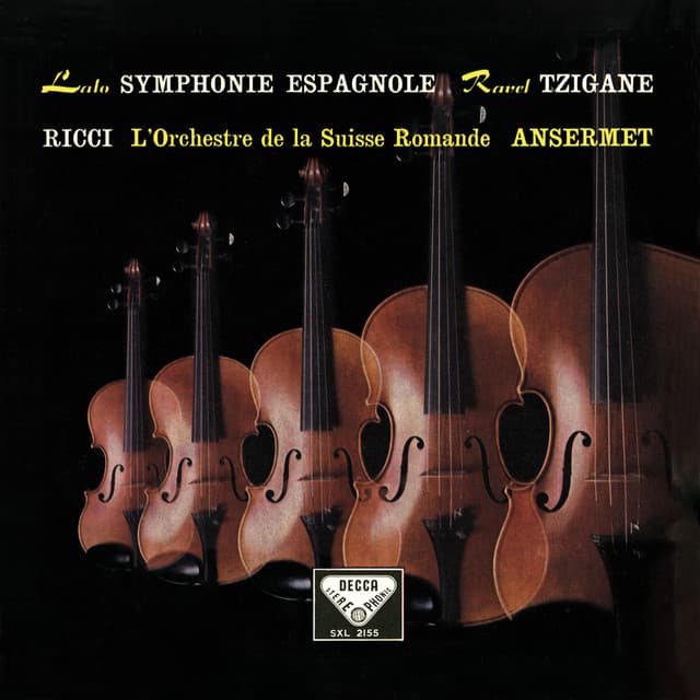 Release Cover Ruggiero Ricci, Orchestre de la Suisse Romande, London Symphony Orchestra, Ernest Ansermet, Piero Gamba - Lalo: Symphonie espagnole; Sarasate: Carmen Fantasie; Zigeunerweisen; Saint-Saëns: Havanaise; Introduction et Rondo Capriccioso (Ruggiero Ricci: Complete Decca Recordings, Vol. 6)