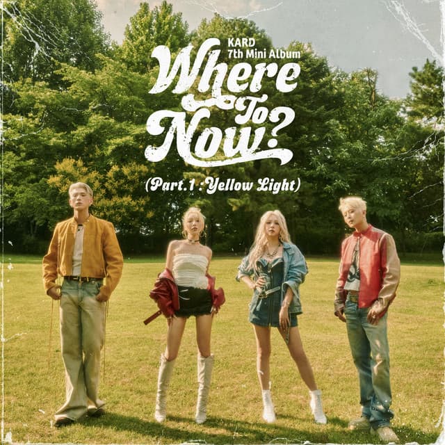 Release Cover KARD - KARD 7th Mini Album 'Where To Now? (Part.1 : Yellow Light)'
