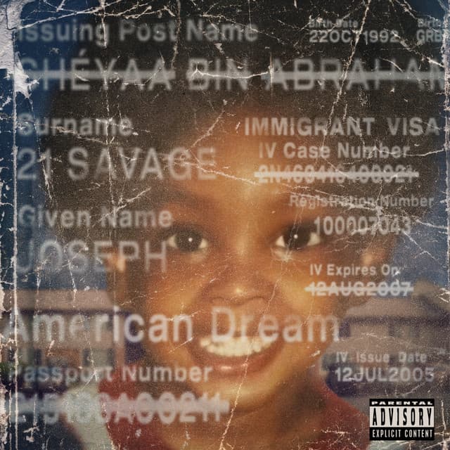 Release Cover 21 Savage - american dream (sped up)