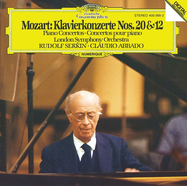 Release Cover Wolfgang Amadeus Mozart, Rudolf Serkin, London Symphony Orchestra, Claudio Abbado - Mozart: Piano Concertos Nos.12 & 20