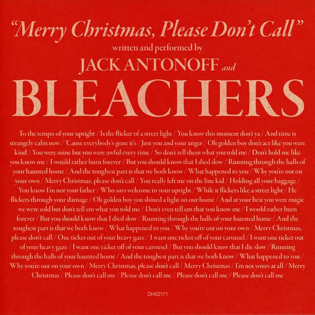 Release Cover Bleachers - Merry Christmas, Please Don't Call