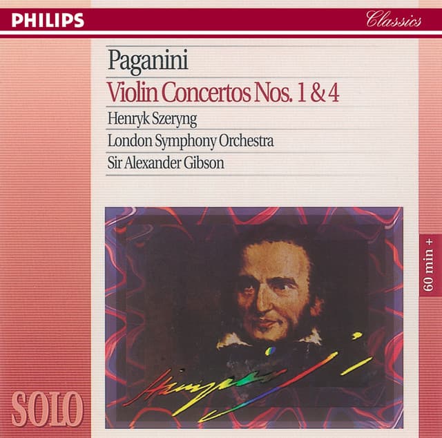 Release Cover Niccolò Paganini, Henryk Szeryng, London Symphony Orchestra, Alexander Gibson - Paganini: Violin Concertos Nos. 1 & 4