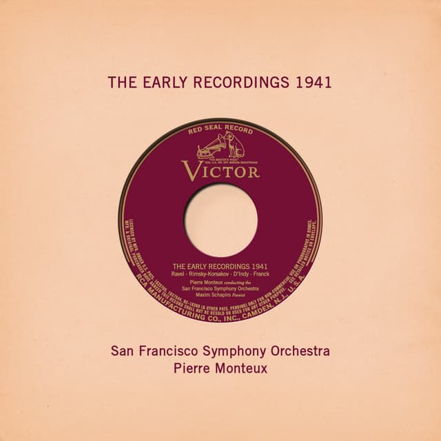 Release Cover Pierre Monteux, San Francisco Symphony - Pierre Monteux: The Early Recordings 1941