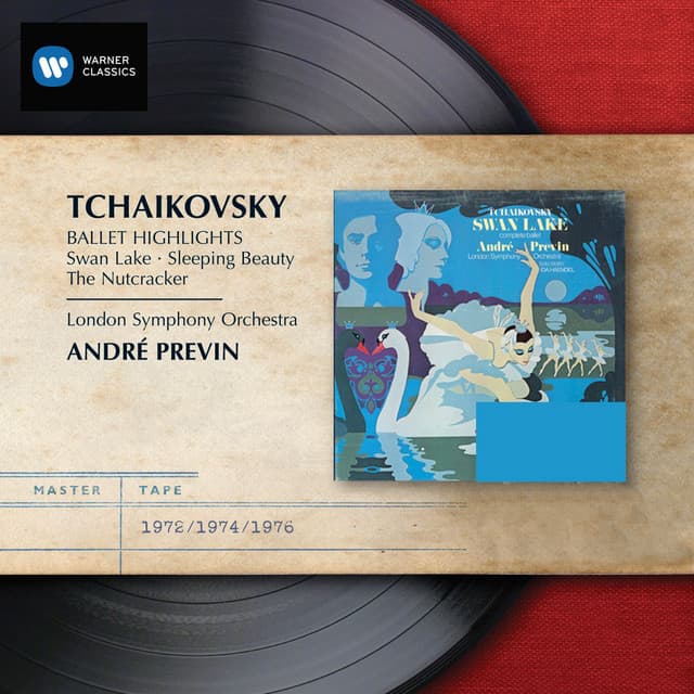 Release Cover Pyotr Ilyich Tchaikovsky, André Previn, London Symphony Orchestra - Tchaikovsky: Ballet Highlights - Swan Lake, Sleeping Beauty & The Nutcracker