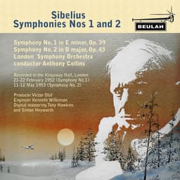 Release Cover Jean Sibelius, London Symphony Orchestra, Anthony Collins - Sibelius Symphonies No. 1 and 2