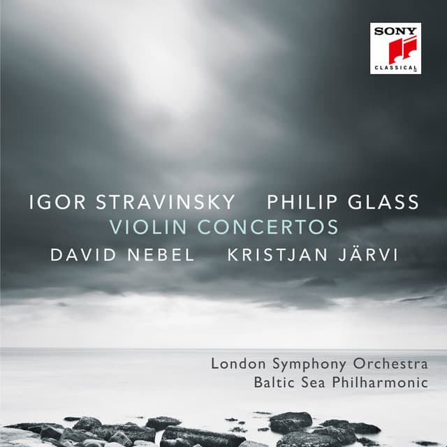 Release Cover David Nebel, London Symphony Orchestra, Baltic Sea Philharmonic, Kristjan Järvi - Stravinsky & Glass: Violin Concertos