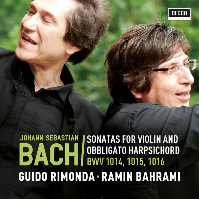 Release Cover Johann Sebastian Bach, Guido Rimonda, Ramin Bahrami - Sonatas for Violin and Harpsichord BWV 1014, 1015, 1016