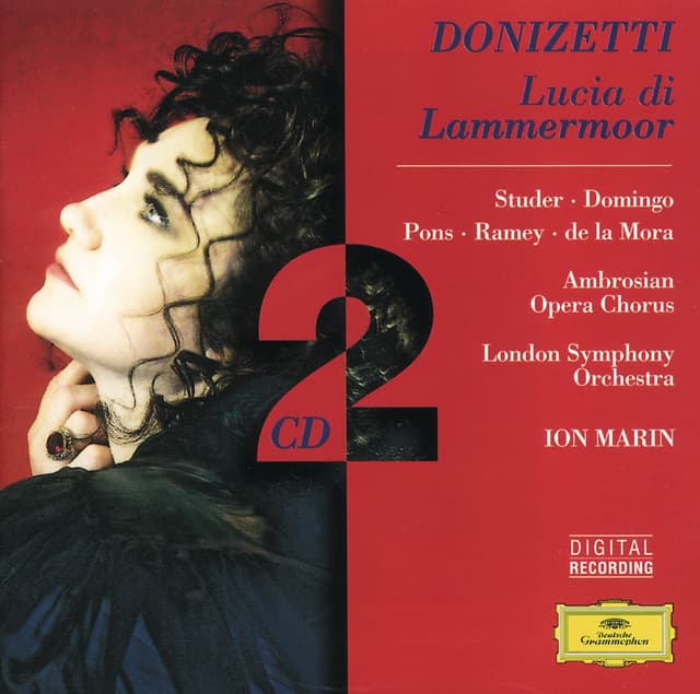 Release Cover Gaetano Donizetti, London Symphony Orchestra, Ion Marin - Donizetti: Lucia di Lammermoor: Studer/Domingo/Pons/de la Mora/Rame